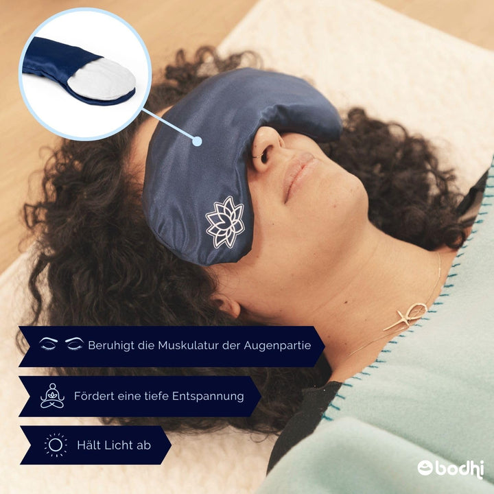Bodhi Weiches Augenkissen mit Lavendel-Leinsamen-Füllung | Augenmaske für Yoga, Entspannung & Medita