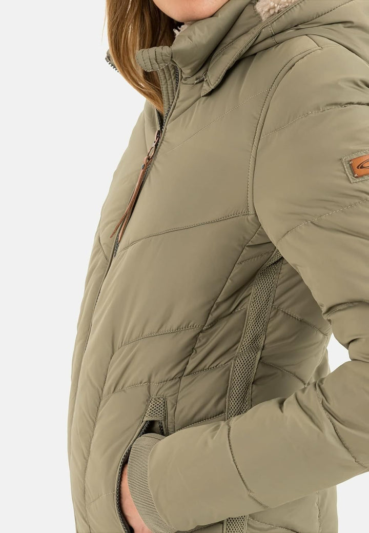 camel active Womenswear Damen 3200306E36 Jacke 36 Light Khaki, 36 Light Khaki
