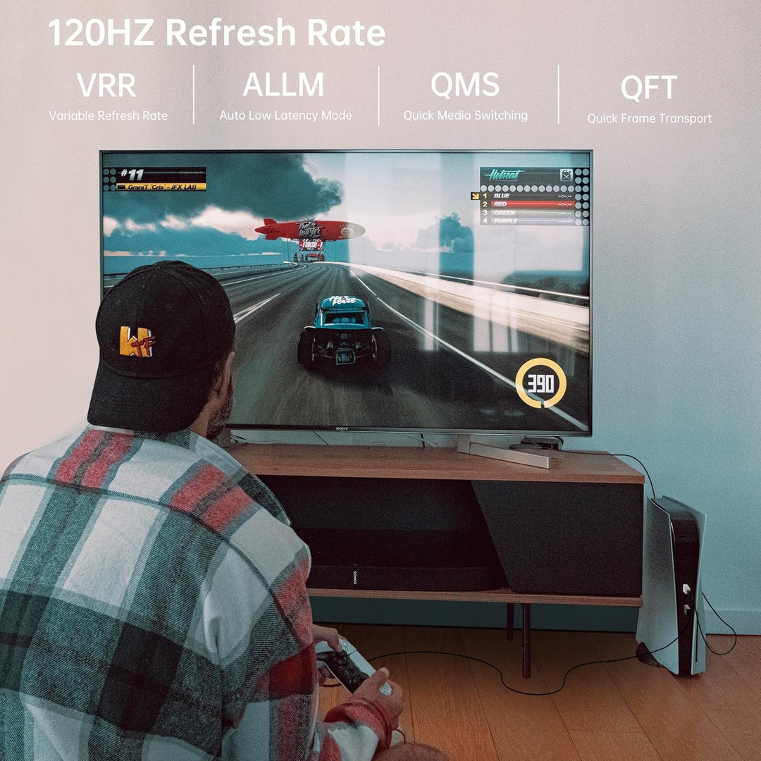 FeizLink 8K HDMI Glasfaser Kabel 30M, HDMI 2.1 Kabel 48Gbps High-Speed, 8K@60Hz 4K@120Hz Dynamic HDR