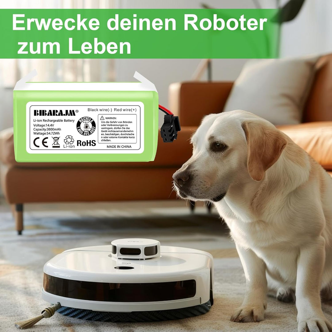 3800 mAh 14.4 V Ersatzakku für Eufy RoboVac 11 11S 11S Plus 11S MAX 12 15C MAX 30 30C 35C G10 Hybrid