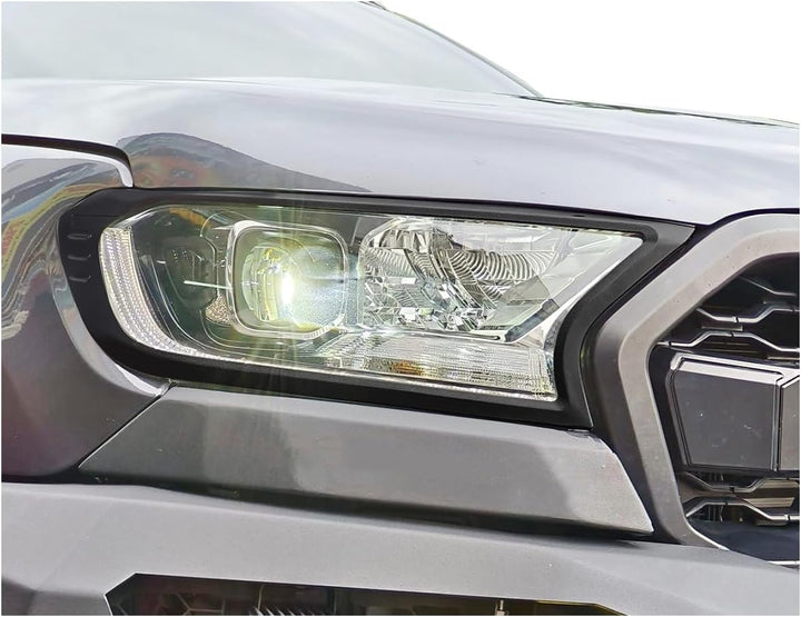 JHCHAN Scheinwerferabdeckung Frontlampe Schutzabdeckung für Ford Ranger T7 T8 2015-2022 Wildtrak XL