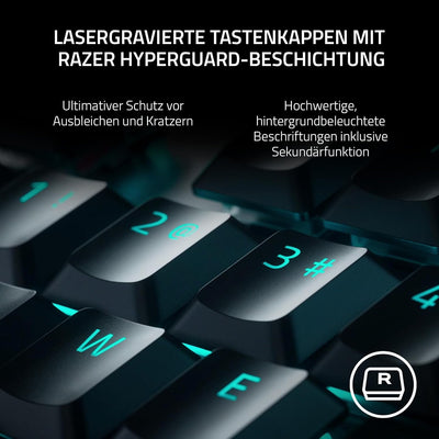 Razer DeathStalker V2 Pro Tenkeyless (Red Switch) - Kabellose Optische Low-Profile-Gaming-Tastatur (