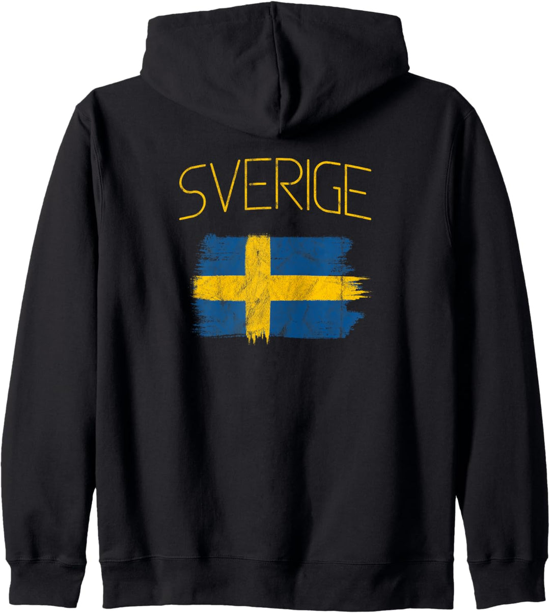 Sverige (Vintage) – Schweden-Flagge Kapuzenjacke