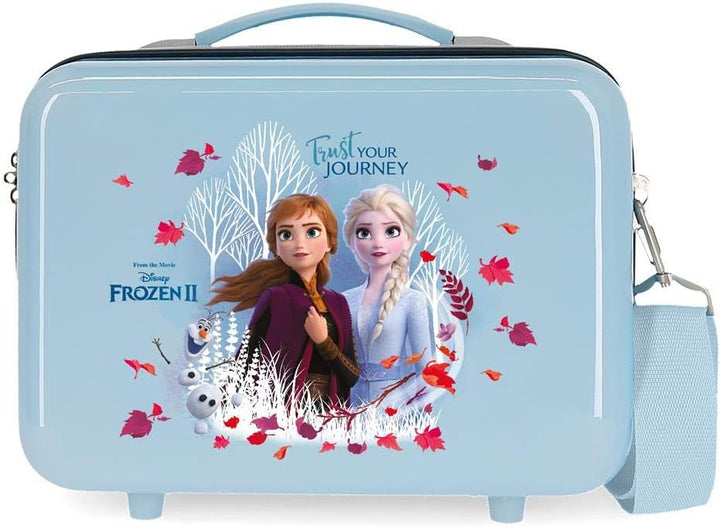 Disney Frozen Die Eiskönigin Trust your journey Anpassungsfähiger Schönheitsfall Blau 29x21x15 cms A
