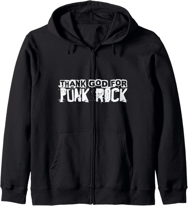 Thank God For Punk Rock - Music Punk Band Lover Kapuzenjacke