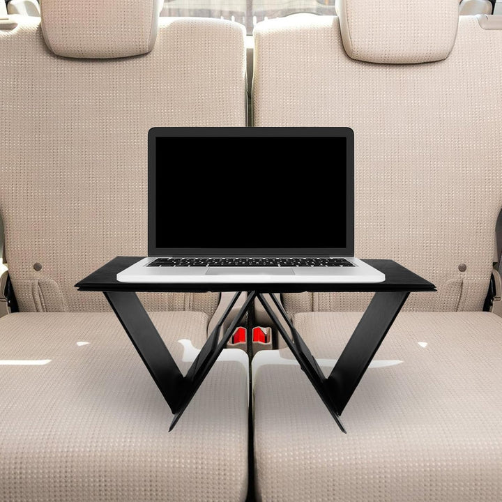 Toyvian Tragbarer Arbeiten aus Kunststoff Auto Klappbarer Laptoptisch Tisch Schwarzer Faltbarer Arbe