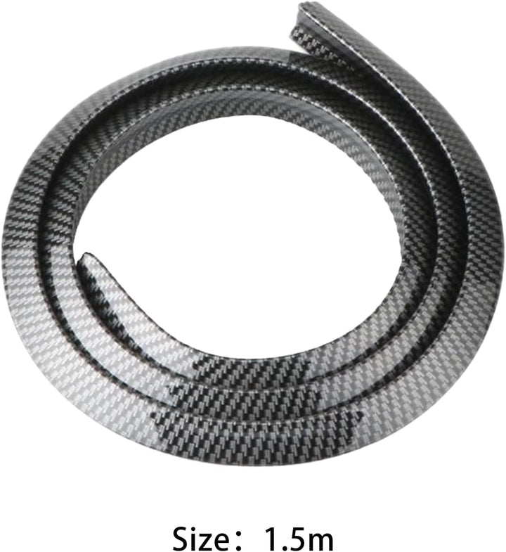 Kotflügelverbreiterung Universal,2 Stück 1,5m Beschichtung mit Kohlefasern Gummistreifen Leiste Auto