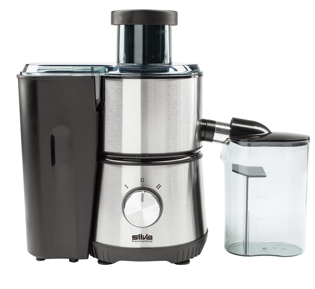 SILVA SCHNEIDER AE 2340 Entsafter für Obst und Gemüse, aus Edelstahl, 400 Watt, leichte Reinigung, 3
