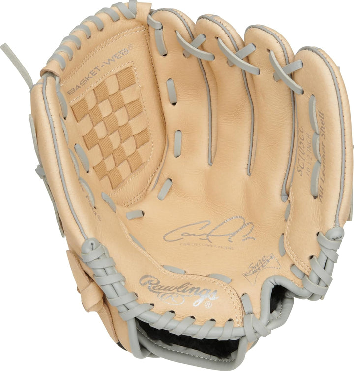 Rawlings Sure Catch T-Ball & Youth Baseball-Handschuh, Grössen 24,1 cm – 29,2 cm