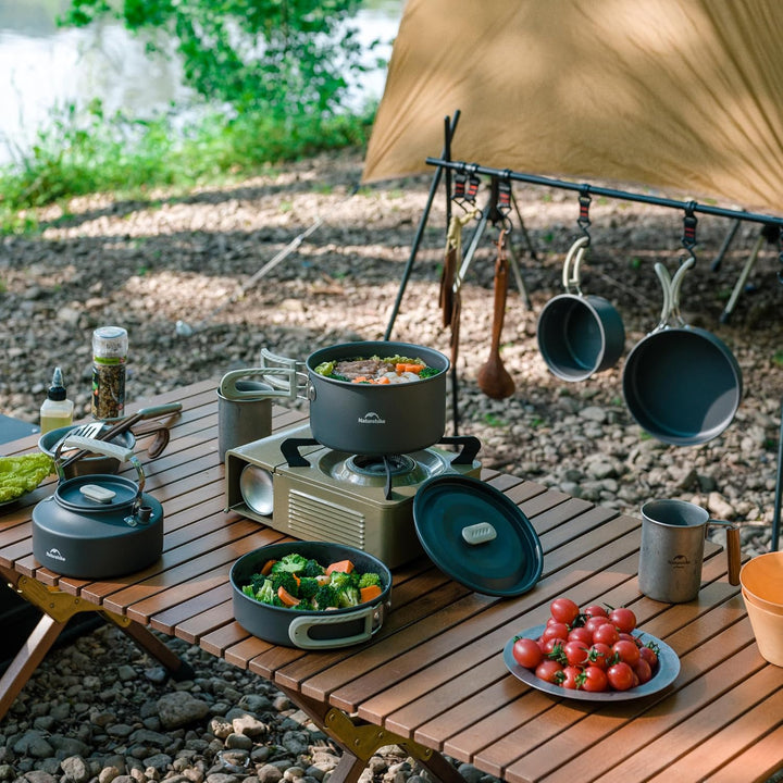 Naturehike Camping Topfset Geschirr Kochgeschirr Set Kochtopf für 2-7 Personen Zum Camping Outdoor W