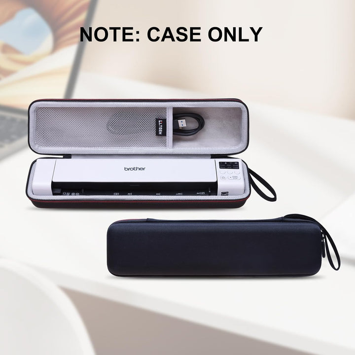 LTGEM Hard Case for Brother DS-940DW Compact Mobile Document Scanner - Protective Carrying Storage B