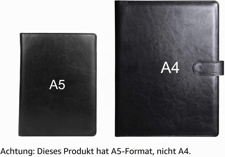 klemmbrett A5 klemmbrettmappe A5 schreibmappe mit klemmbrett din a5 mappe schreibblock （Schwarz）, sc