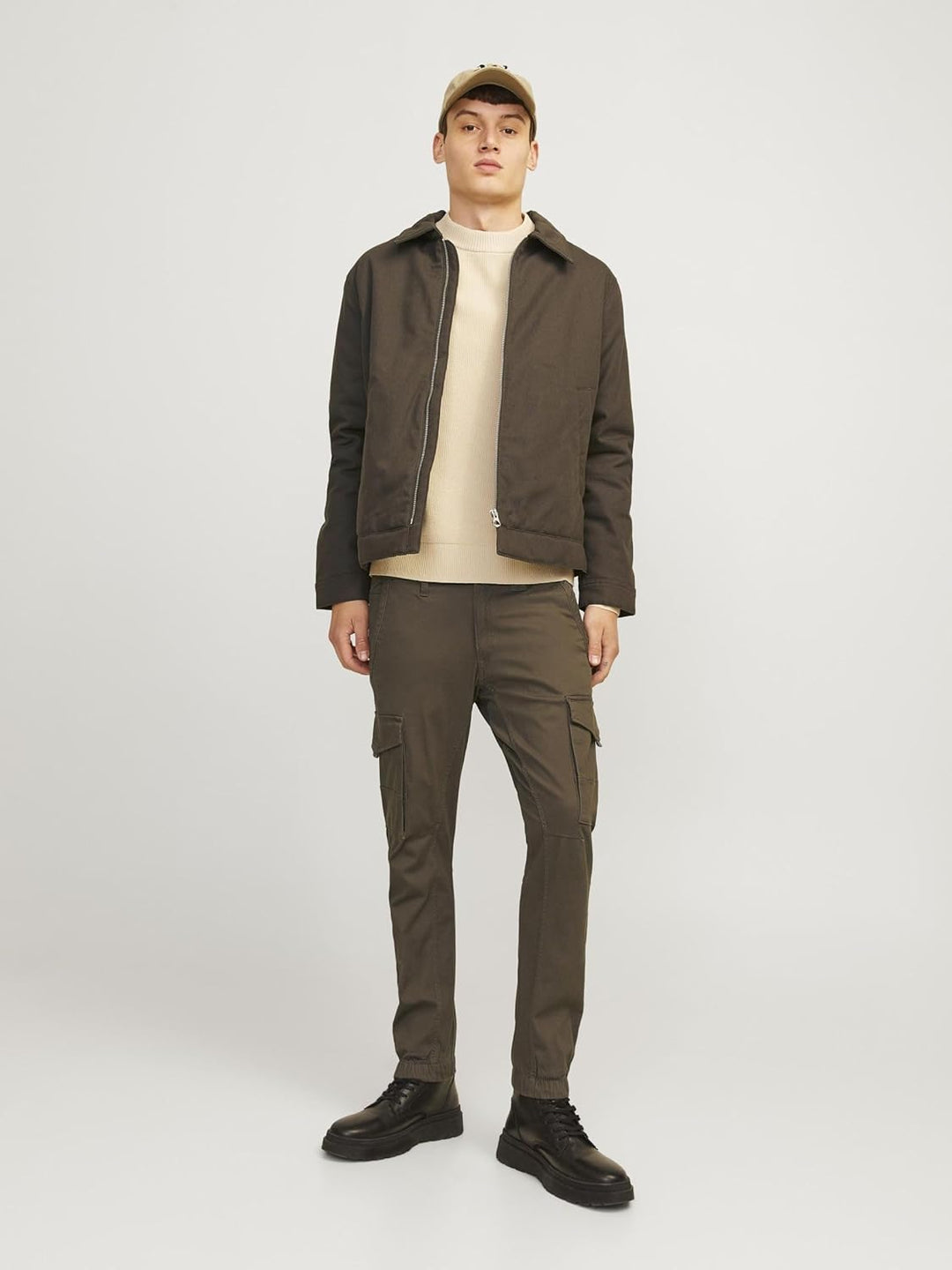 JACK & JONES Herren Jpstpaul Jjflake Cargo Noos Cargohose 27W / 30L Braun, 27W / 30L Braun
