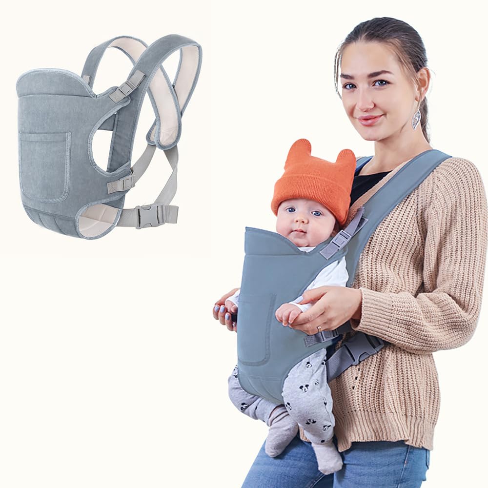 Babytrage Neugeborene Ab Geburt,Tragetuch Baby Neugeboren,Babytrage Ab Geburt,4-in-1 Babytrage mit 4