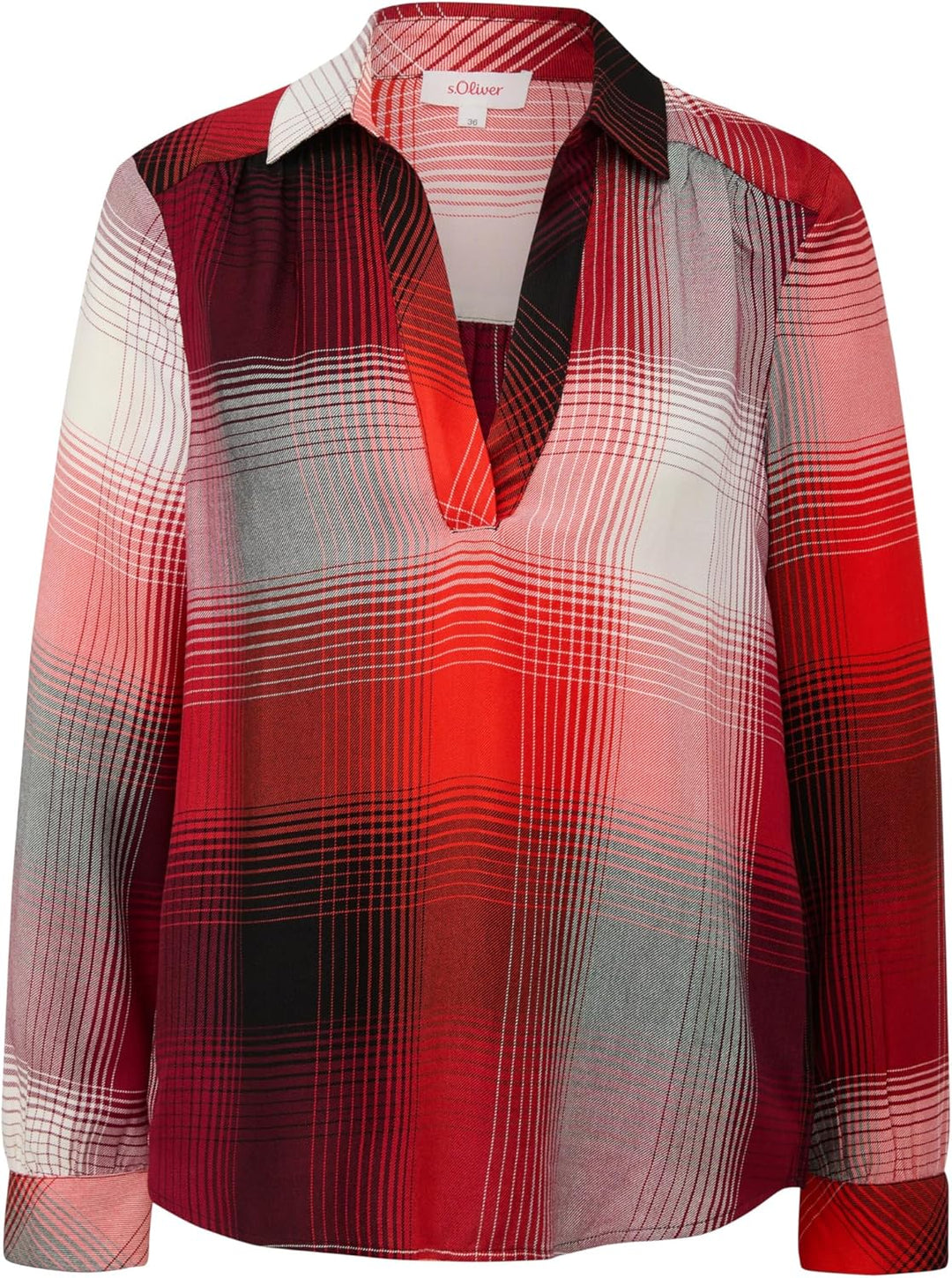 s.Oliver Hemdbluse aus Viskosemix 38 99n5_schwarz, 38 99n5_schwarz