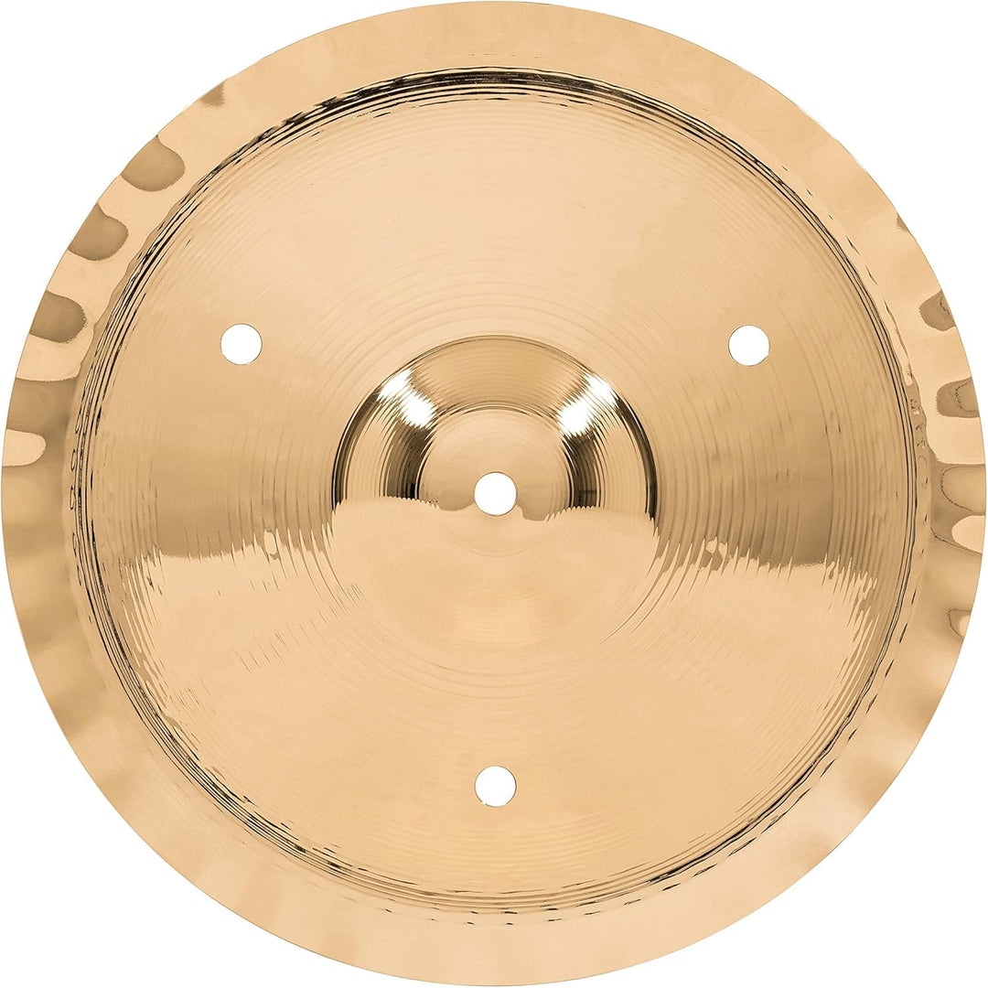 Meinl Cymbals Classics Custom Brilliant Trash Stack 12 Zoll (Video) Schlagzeug Becken mit Löchern –