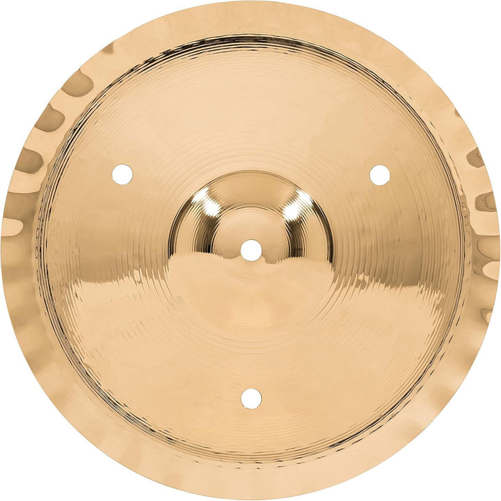 Meinl Cymbals Classics Custom Brilliant Trash Stack 12 Zoll (Video) Schlagzeug Becken mit Löchern –