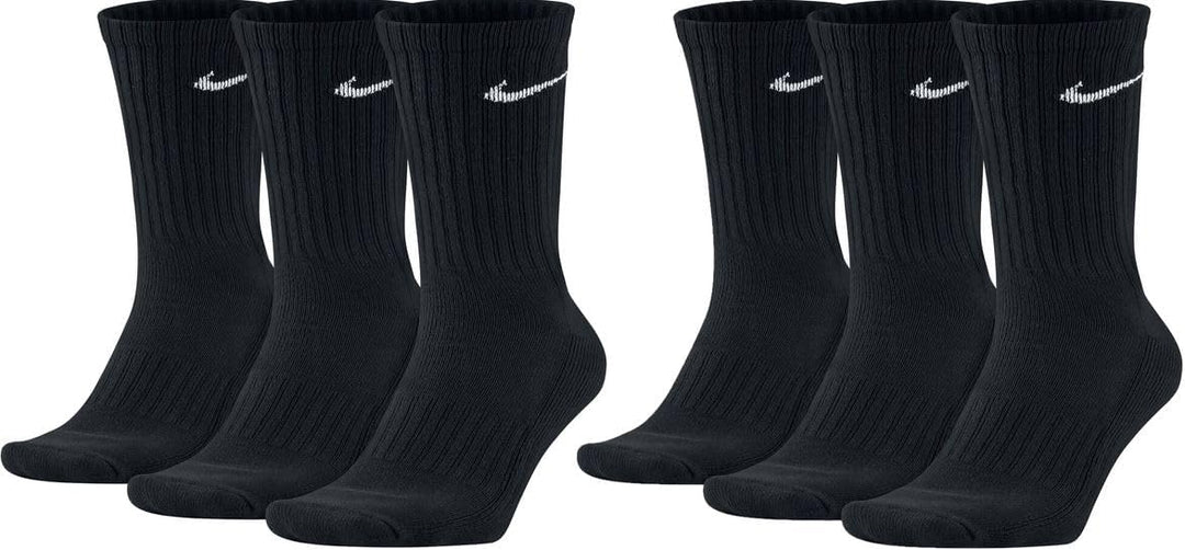 Nike Herren Everyday Cushioned Crew Crew-trainingssocken (6 Paar), Weiss