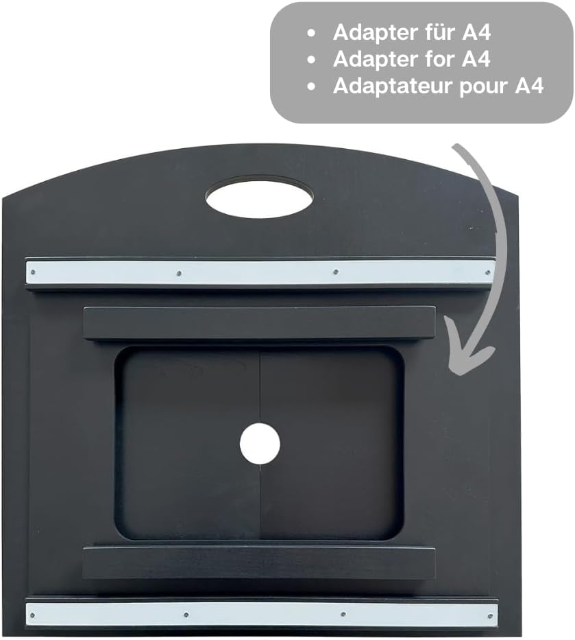 howa Kamishibai Erzähltheater Figurentheater Holz für DIN A3 und DIN A4 Bildkarten, seitlicher Einsc