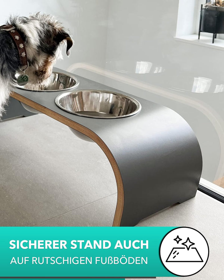 Hundenapf Futterstation - 2er Futternapf Hund erhöht - Doppel Fressnapf Hunde - Hund - Wassernapf Hu