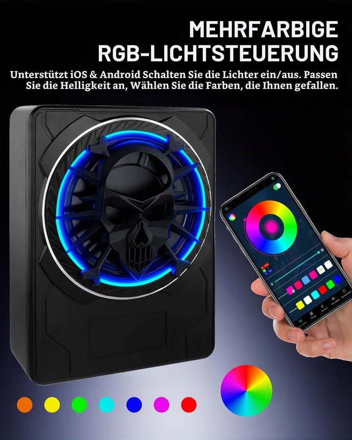 Aktiver Subwoofer für Auto, unter den Sitzen montierbar, maximale Leistung 1200W, 10 Zoll, integrier