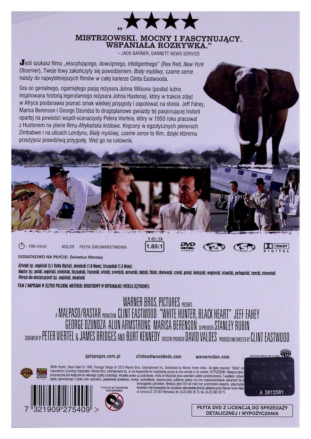 White Hunter Black Heart [DVD], DVD