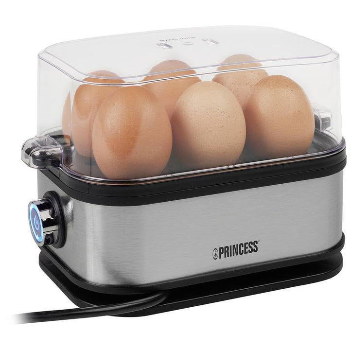 Princess 262046 Eierkocher - 6 Eier - 400 W, Silber
