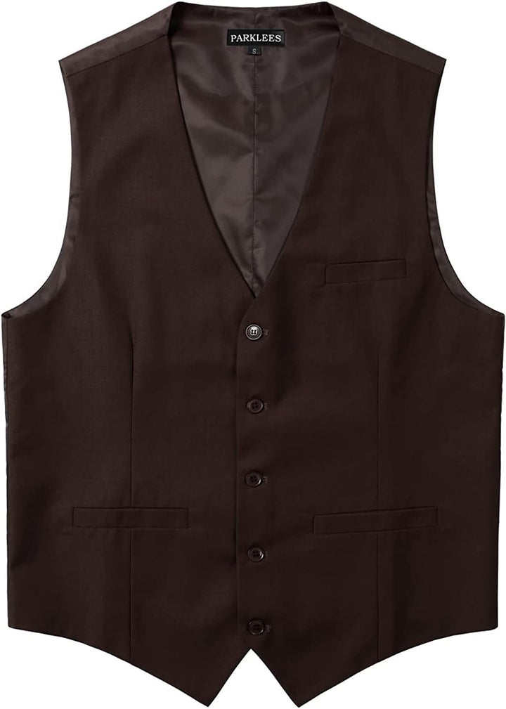 PARKLEES Herren Hipster Urban Design Business formelle Weste Slim Fit Anzug Smoking Kleid Weste XXL