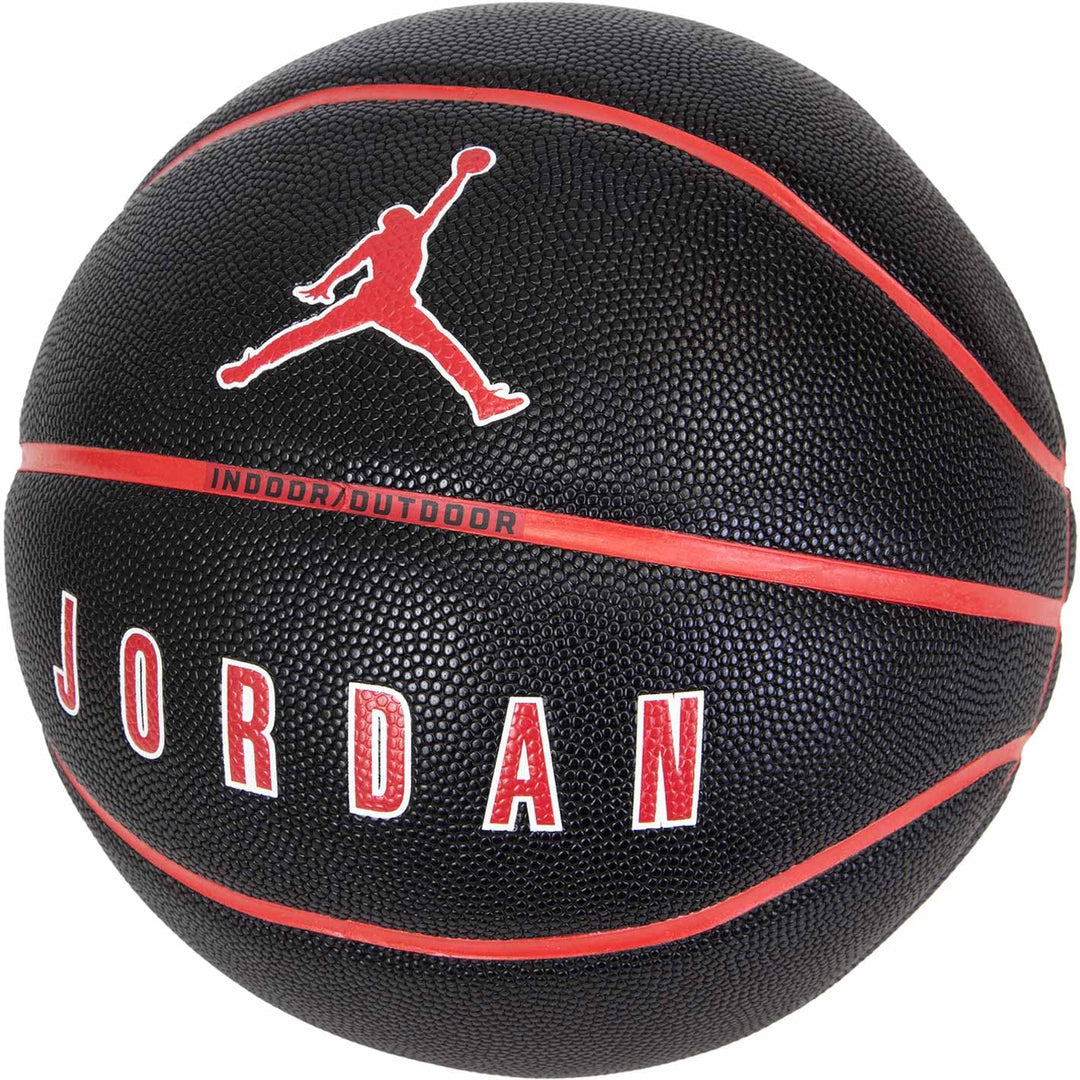 Nike Jordan Ultimate 8P Basketball Ball, Black/red