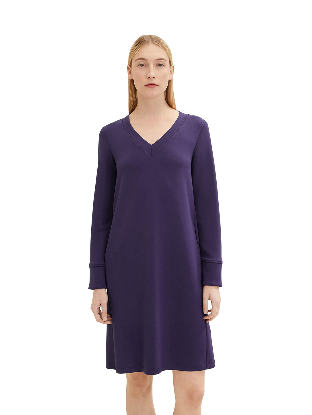 TOM TAILOR Damen Basic Kleid 36 11331 - Atlantic Ocean Blue, 36 11331 - Atlantic Ocean Blue