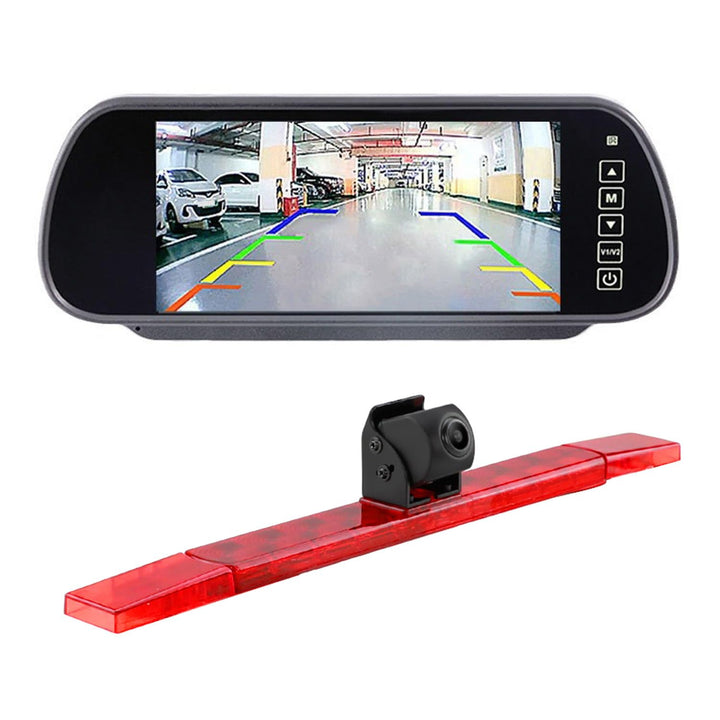 Drittes Bremsleuchte Kamera Bremslicht Einparkkamera Rückfahrkamera + 7 Zoll TFT LCD Bildschirm Auto
