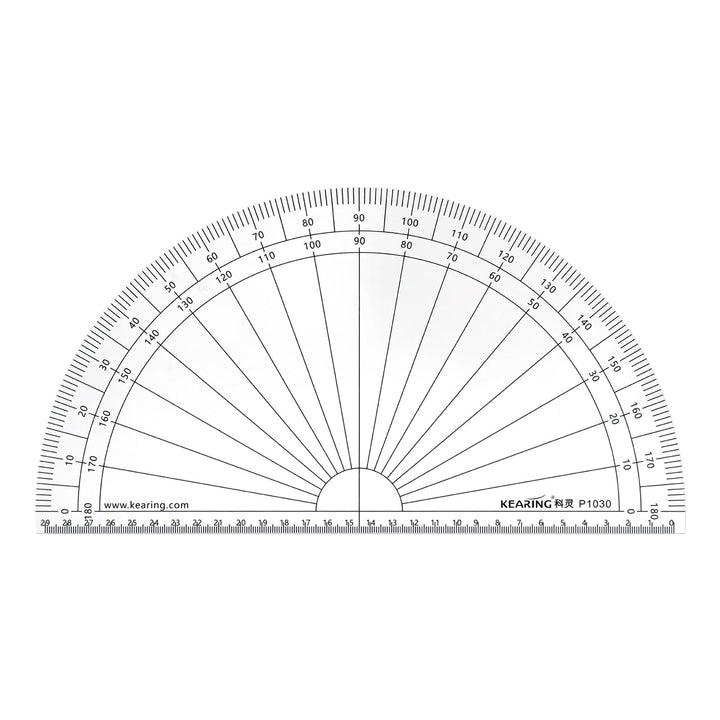 KEARING Halbkreis-Winkelmesser aus Acryl zum Nähen, Quilten, Basteln 30cm diameter, 30cm diameter