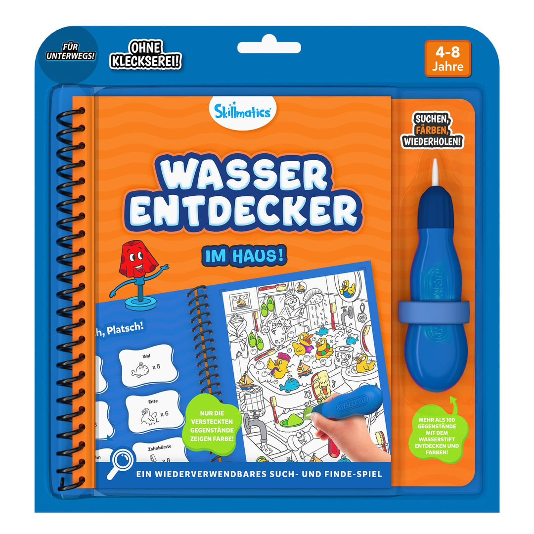 Skillmatics Wiederverwendbares Such- & Findebuch – Wasser Entdecker, kleckerfreie, lustige Lernaktiv