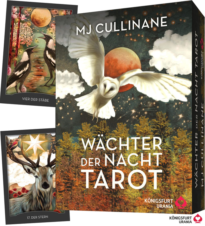 Wächter der Nacht Tarot: 78 Tarotkarten (Krafttiere Tarot, Fledermaus, Elster, Biene... Tiertarot De