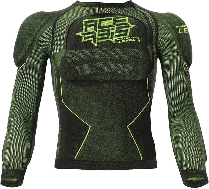 Acerbis Unisex Geschirr Bruststück X-Fit Future Kid Level 2, Schwarz/Gelb, S-M