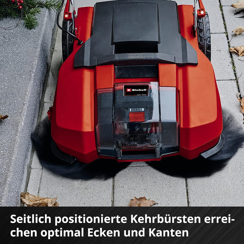 Einhell Akku-Kehrmaschine TE-SW 18/610 Li (20 L Schmutzbehälter, 61 cm Arbeitsbreite, Parkposition,