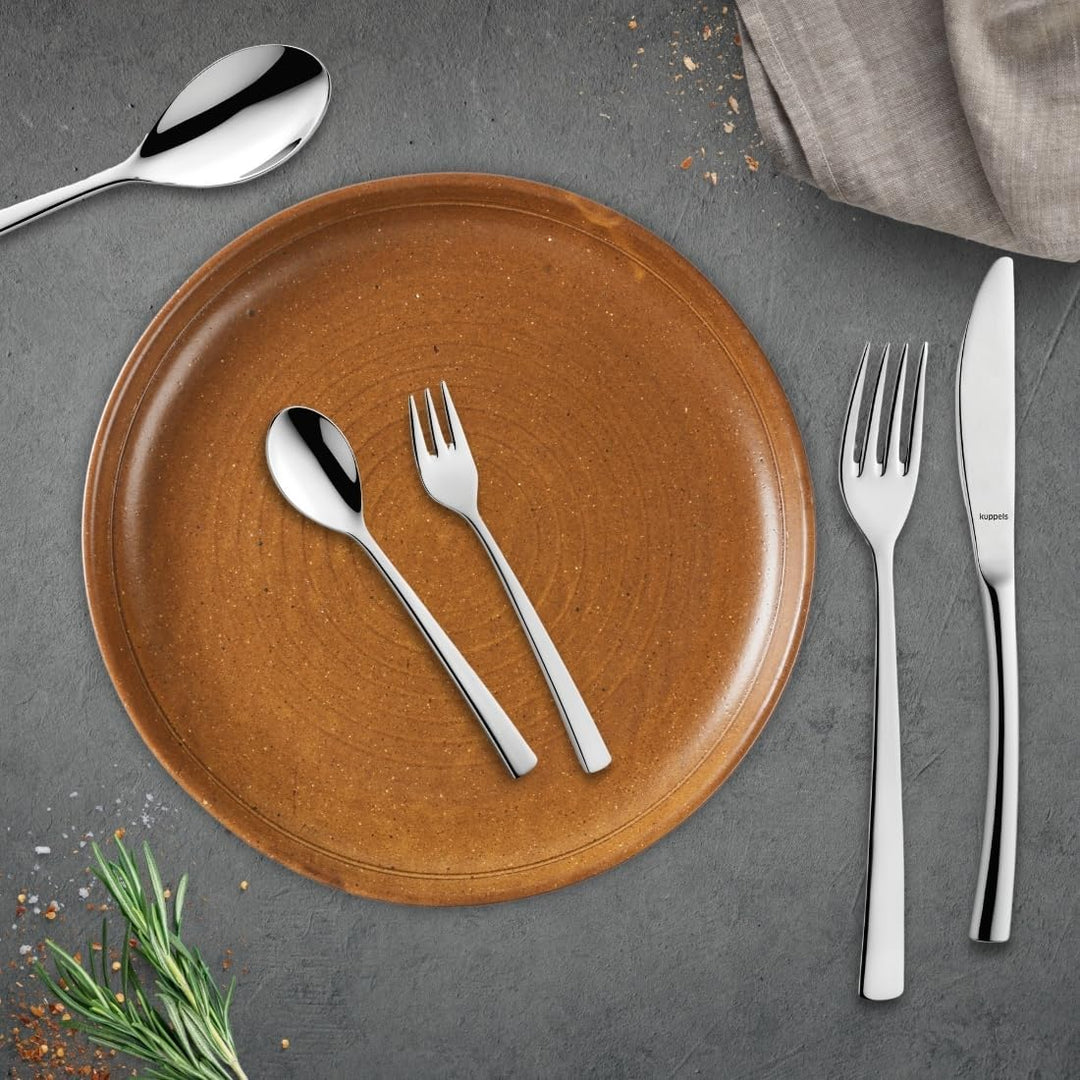 KUPPELS | Besteckset SOUL 24-teilig | Raffiniertes Besteck Set 6 Personen | Hochglanzpoliert | Edels