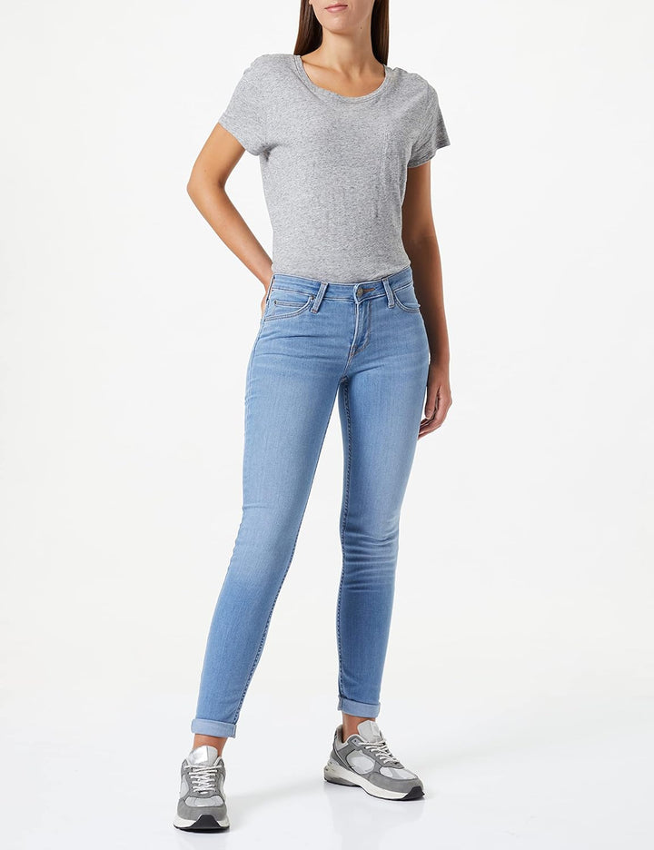 Damen Skinny Jeans Scarlett Stretch Deluxe 26W / 33L Blau (Light Taos Je), 26W / 33L Blau (Light Tao