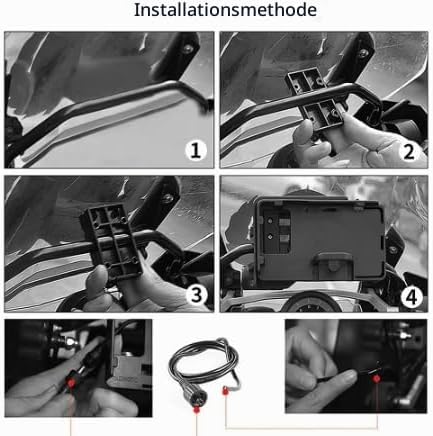R1200Gs,Motorrad Navigationshalterung, Motorrad Navigationshalterung Front Bar Telefon GPS Halter Pa