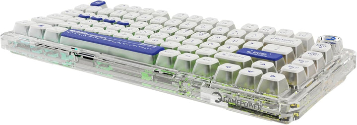 GAMEPOWER Gasket Pro X Kabellose Mechanische Gaming Tastatur, 75% Layout, Triple Mode Wireless, Blue