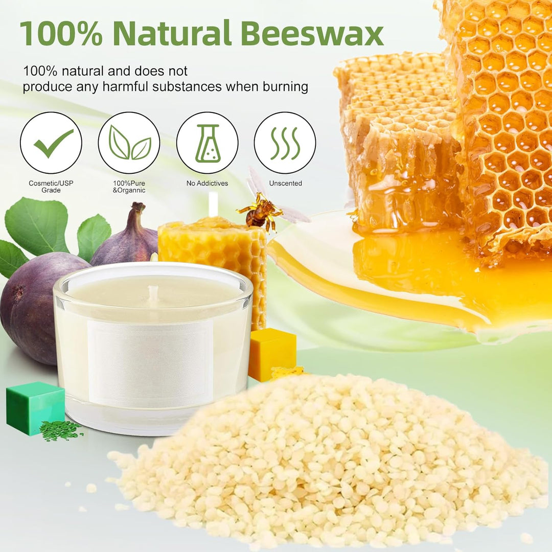 SAMISO Kerzen Selber Machen Set,Kerzenherstellung Kit,Kerzenherstellung Topf,8 Kerzenfarbe,1.2L Schm