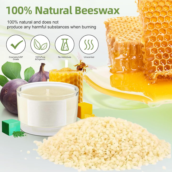 SAMISO Kerzen Selber Machen Set,Kerzenherstellung Kit,Kerzenherstellung Topf,8 Kerzenfarbe,1.2L Schm