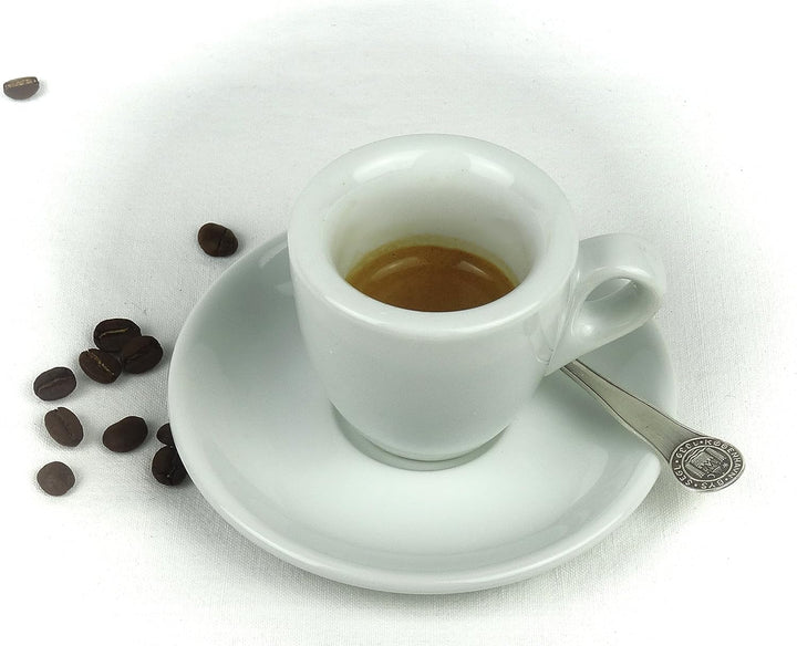 Moka Consorten Extra dickwandige Espressotassen | 0,8 cm Tassenwand | Füllmenge (bis zur Oberkante):