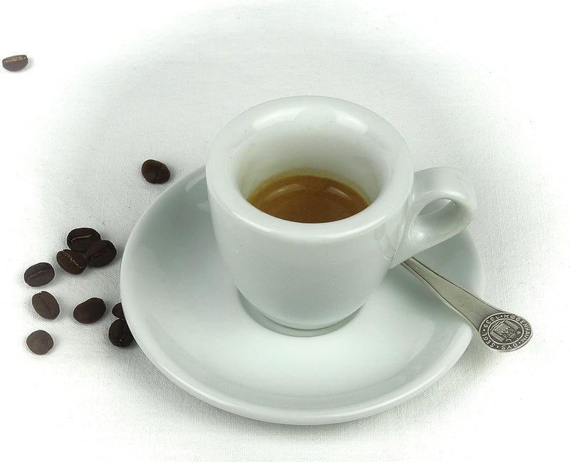 Moka Consorten Extra dickwandige Espressotassen | 0,8 cm Tassenwand | Füllmenge (bis zur Oberkante):