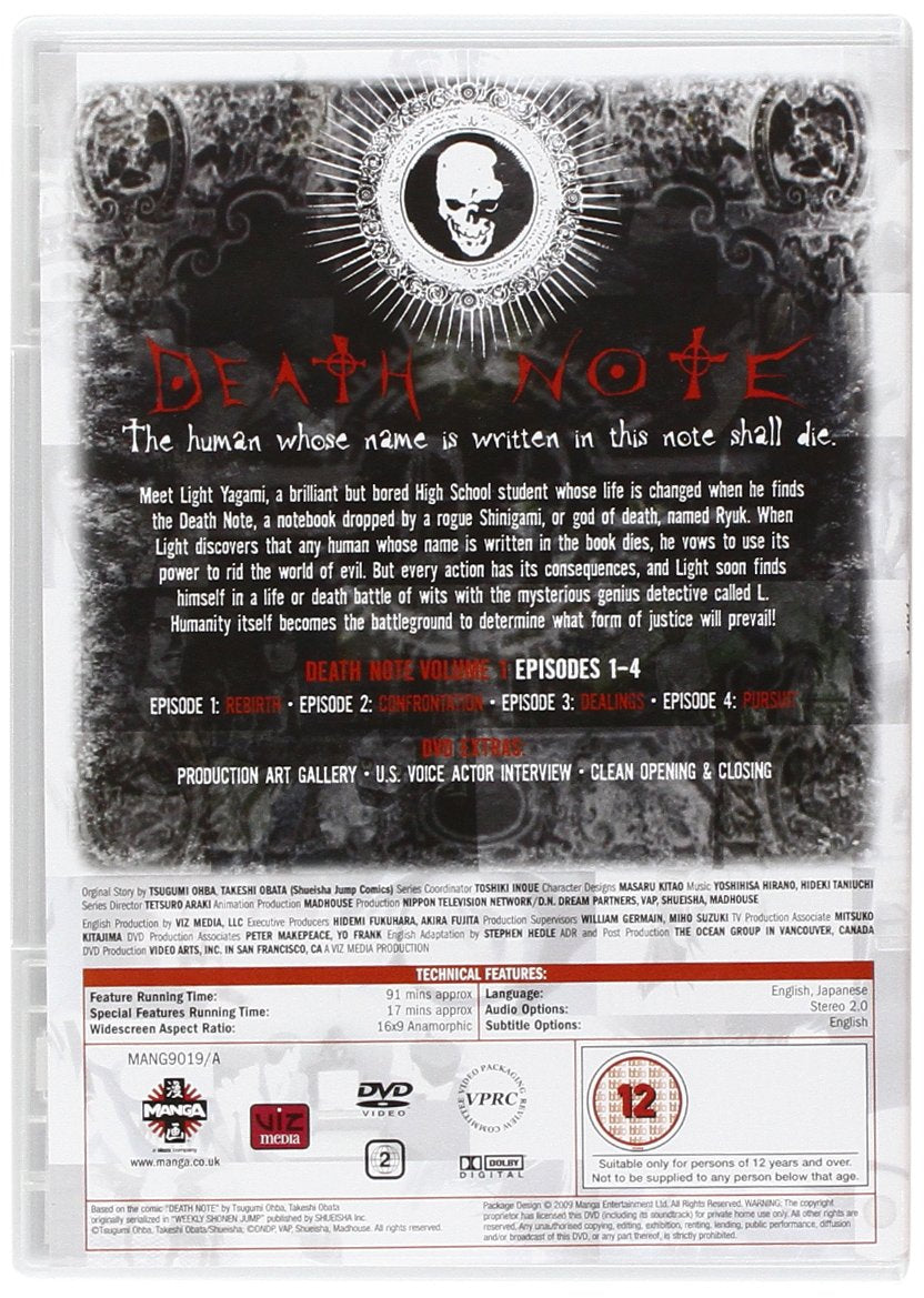 Death Note: Complete Series [9 DVDs] [UK Import], DVD