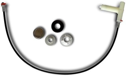 Bowdenzug für FRANKE Spülen mit Integralsiebkorb als Excenterventil 3 1/2" an beiden Enden mit Walze
