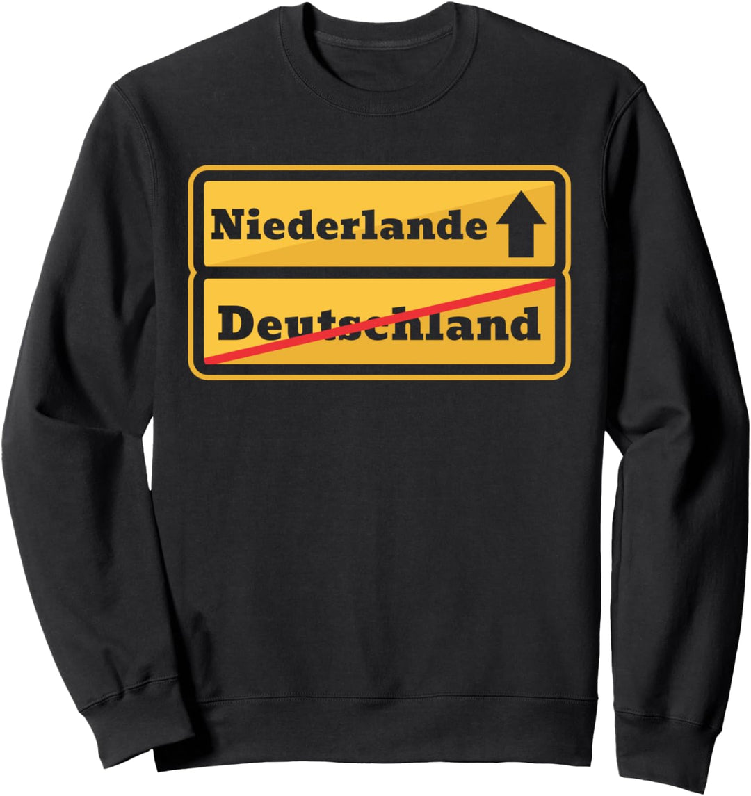 Niederlande Strassenschild Sweatshirt