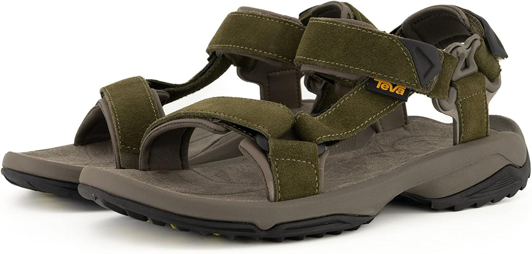Teva Herren M Terra Fi Lite Suede Sportsandale 43 EU Dark Olive, 43 EU Dark Olive