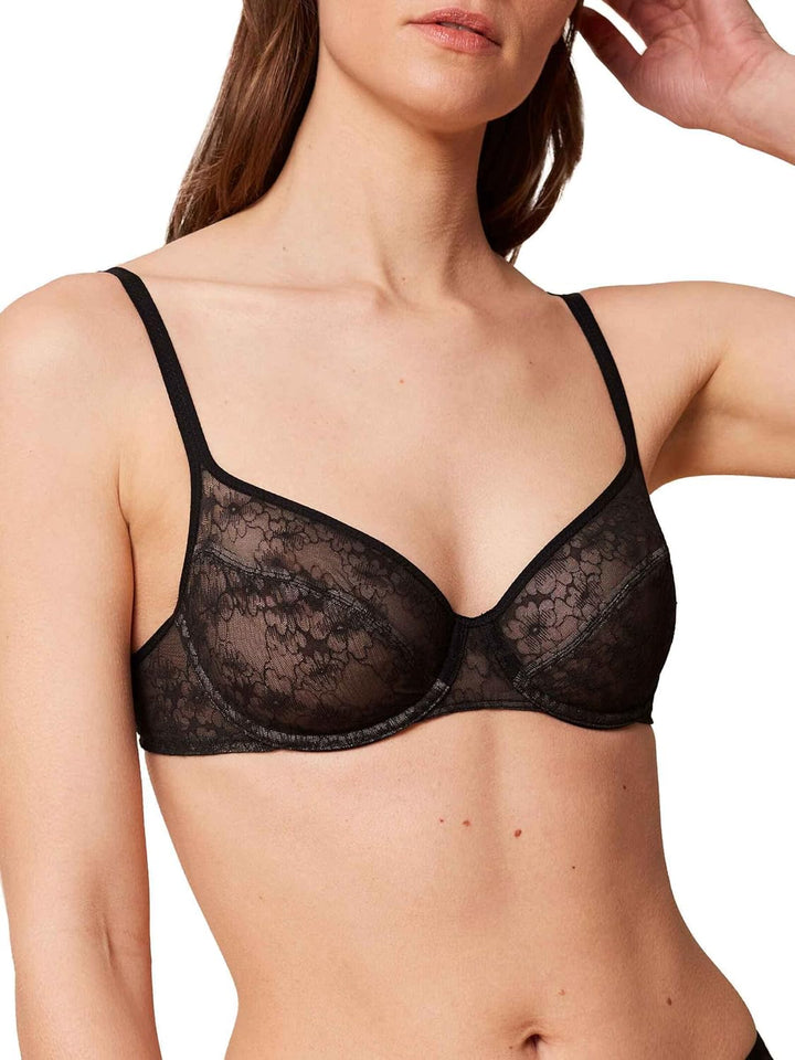 Triumph Damen Bright Spotlight W Bra 80E Schwarz, 80E Schwarz