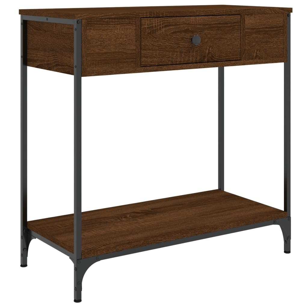 vidaXL Konsolentisch Braun Eichen-Optik 75x34,5x75 cm Holzwerkstoff Braune Eiche 75 cm, Braune Eiche